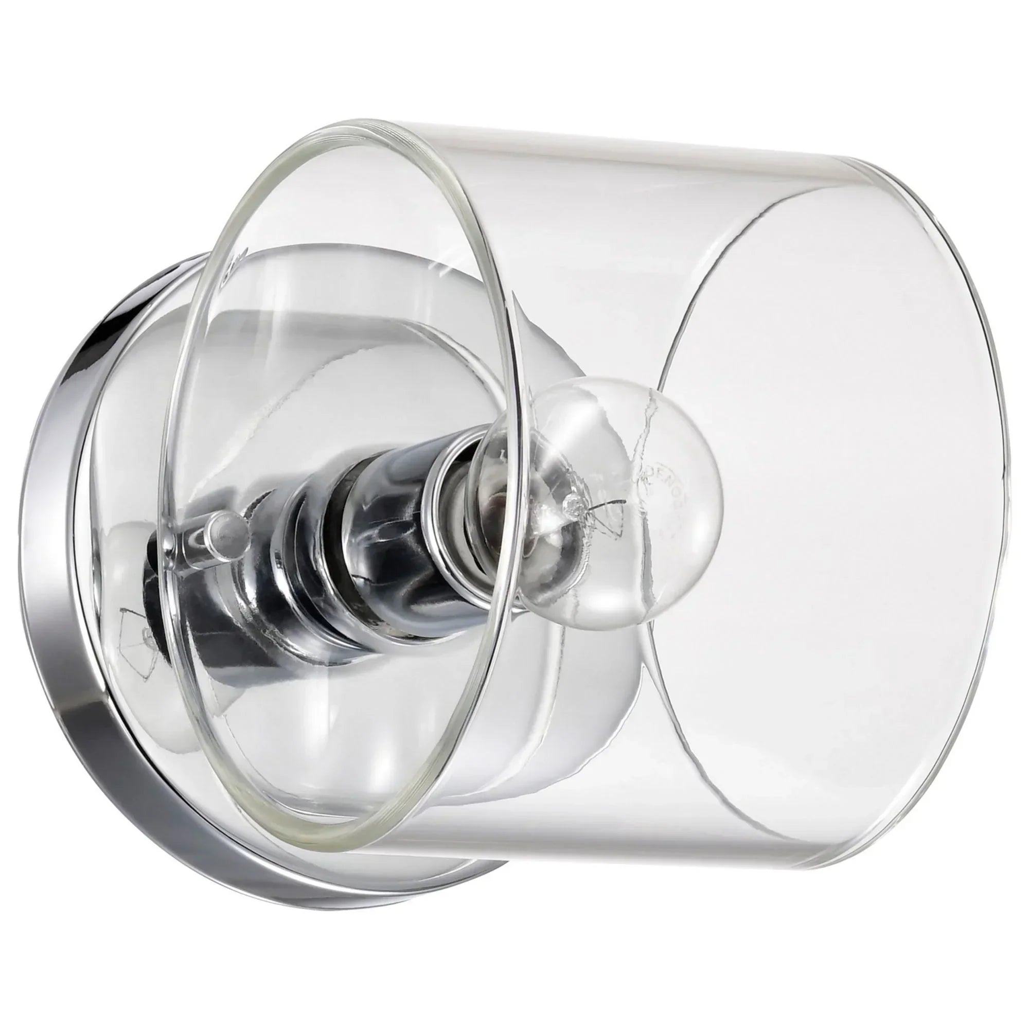 Marlowe Bathroom Vanity Light, Polished Nickel Finish, Clear Glass - Bees Lighting