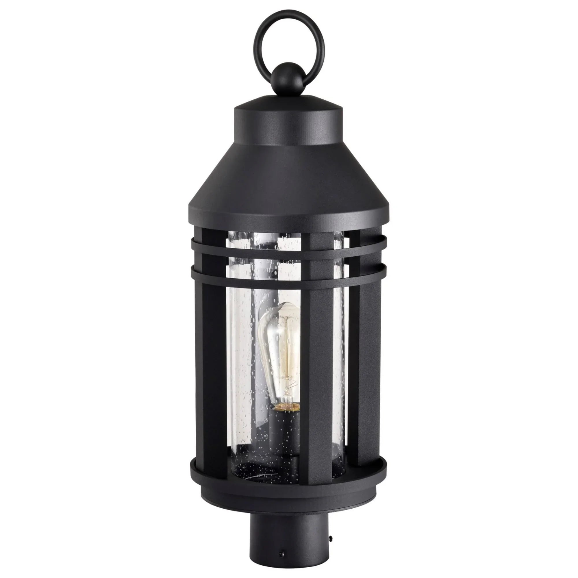 Wilton 23" Lamp Post, Matte Black Finish - Bees Lighting