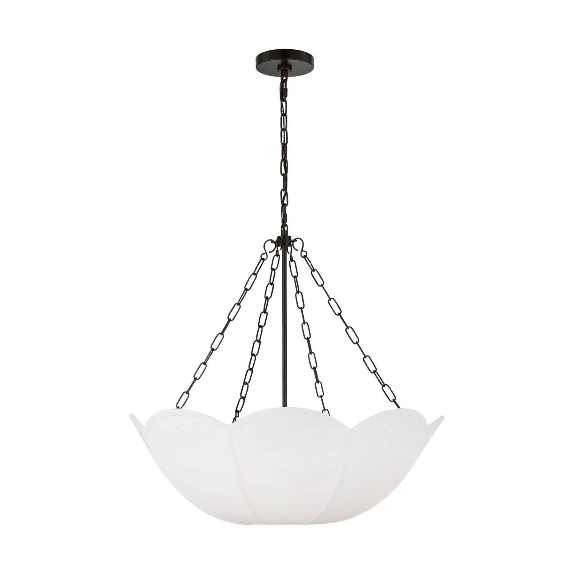 Stassi 24" 3-Light Small Chandelier, Aged Iron Finish - Bees Lighting