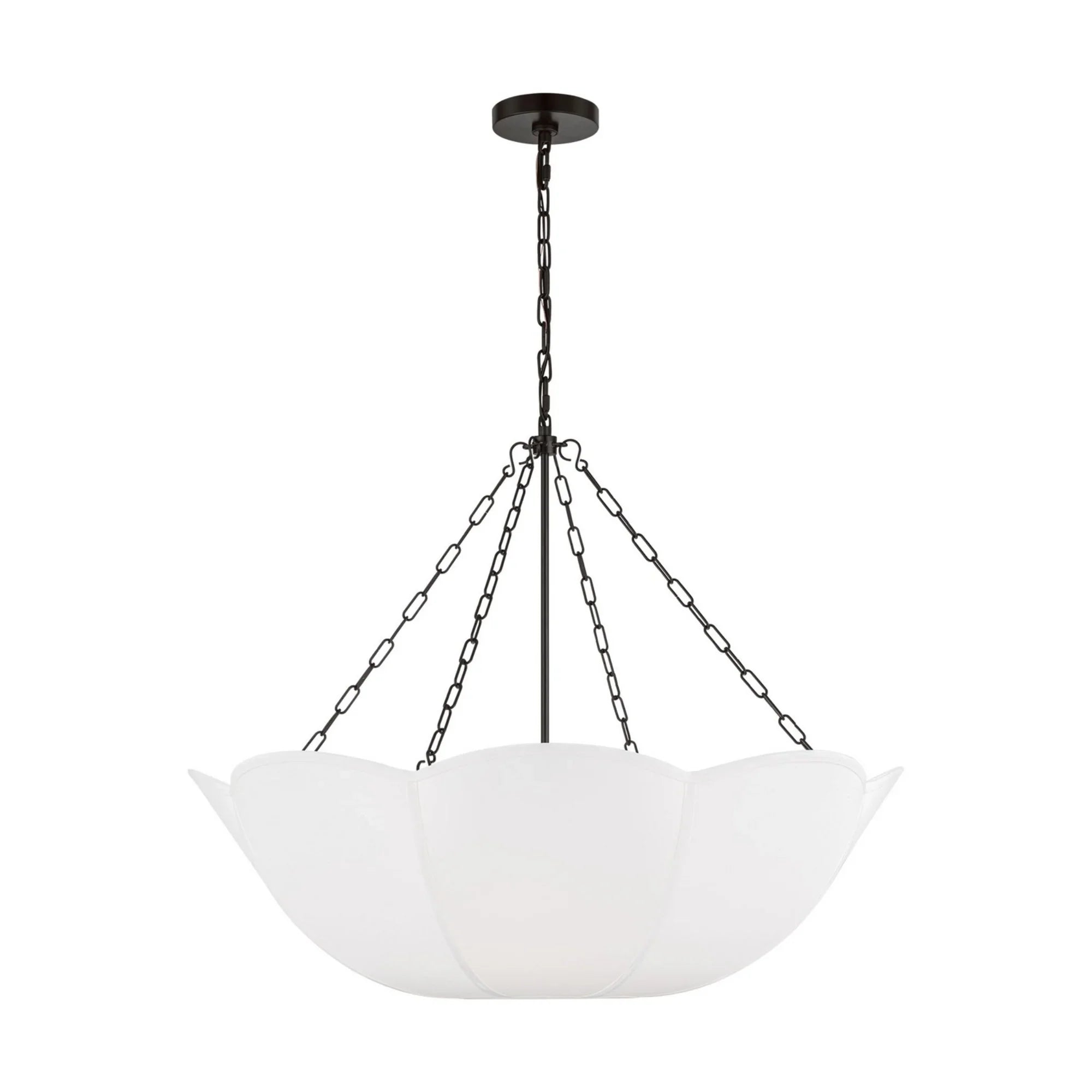 Stassi 32" 4-Light Medium Chandelier, Aged Iron Finish - Bees Lighting
