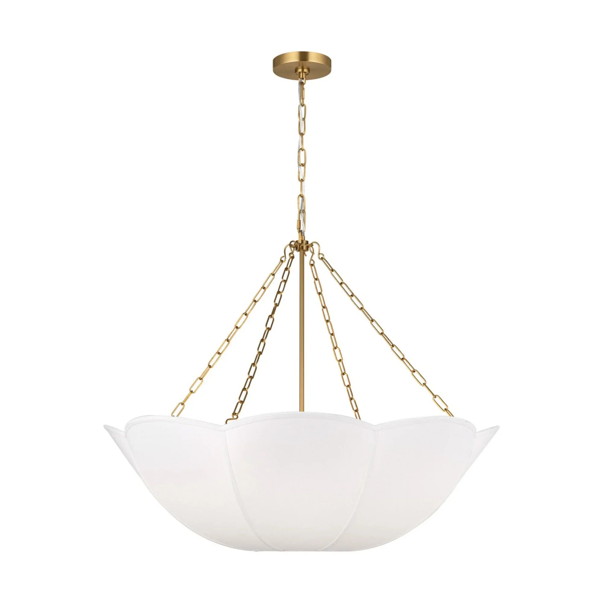 Stassi 32" 4-Light Medium Chandelier, Burnished Brass Finish - Bees Lighting