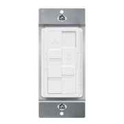 Dual Slide 3-Speed Fan Control and LED Dimmer Switch, Single Pole, White - Bees Lighting