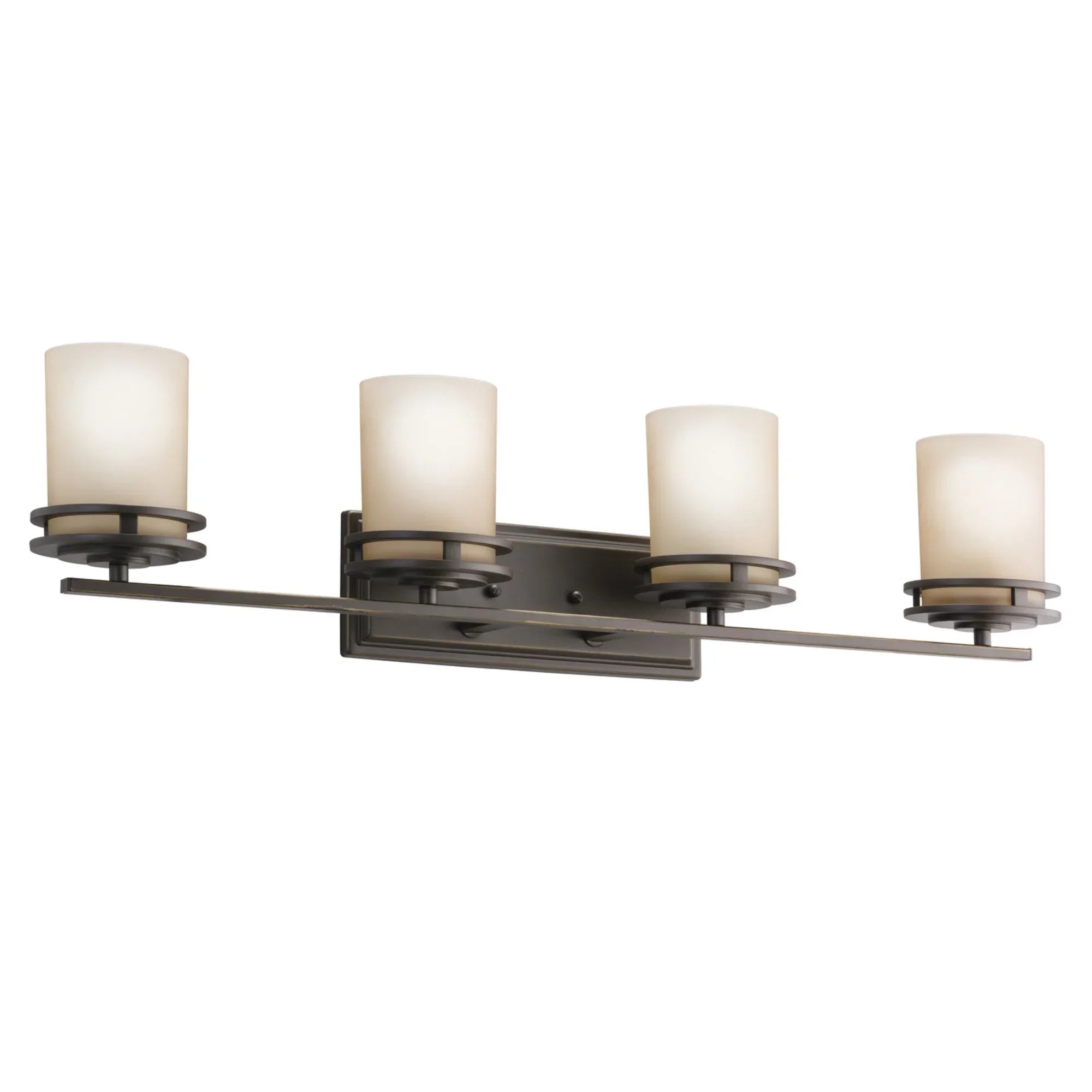 Hendrik 34" 4-Light Bath Vanity Light, Olde Bronze Finish - Bees Lighting