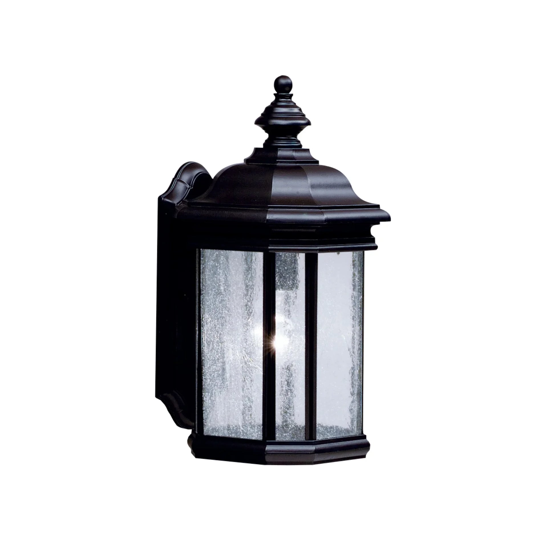 Kirkwood 17" Outdoor Wall Light, Black Finish - Bees Lighting