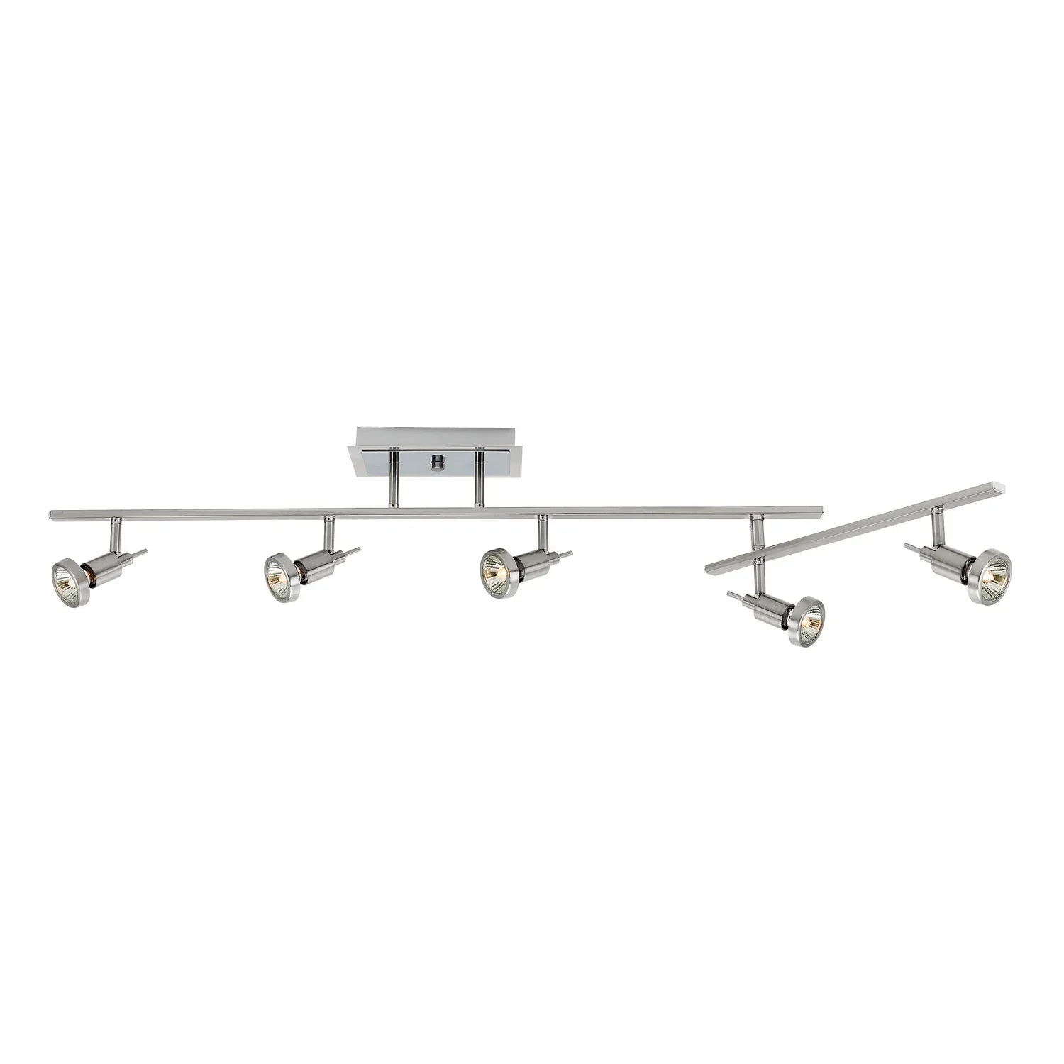 Viper 52" 5-Light Adjustable Track Rail, Brushed Steel Finish - Bees Lighting