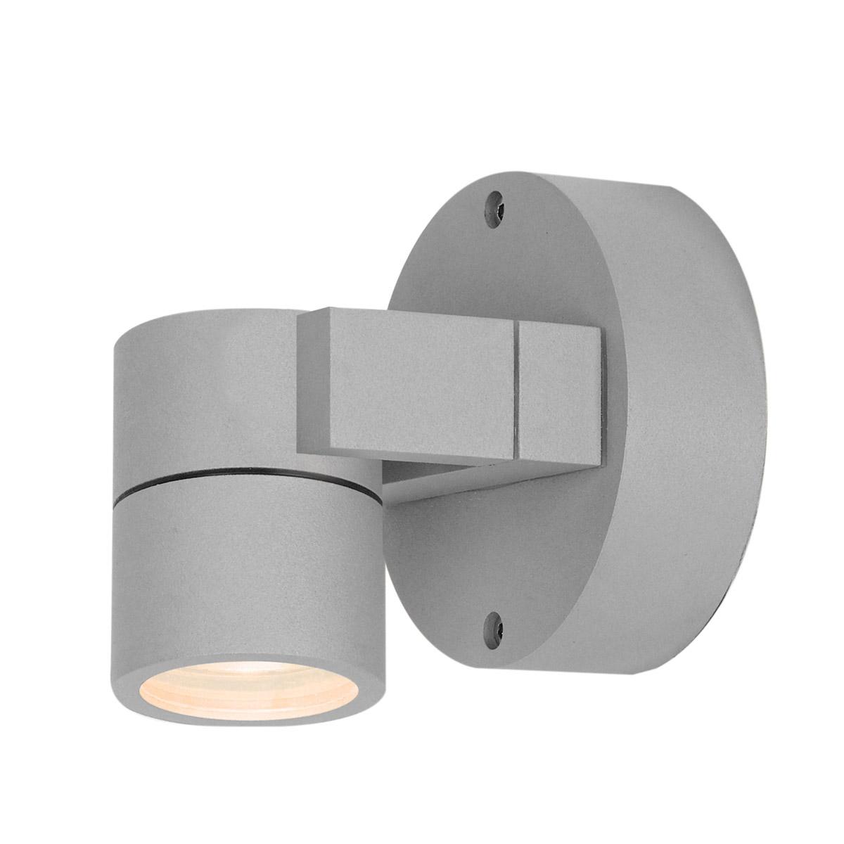 KO 5" 1 Light LED Outdoor Cylinder Swing Arm Wall Sconce