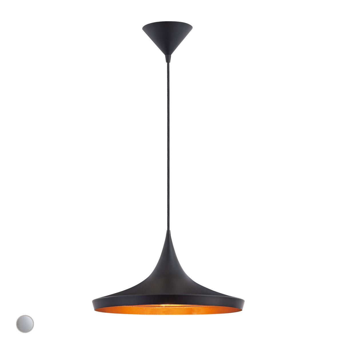 Ramos 14 in. Pendant Light Black finish - Bees Lighting