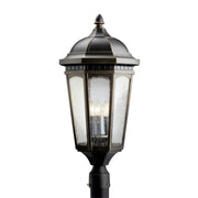 Courtyard 27" 3-Light Outdoor Post Light, Rubbed Bronze Finish - Bees Lighting