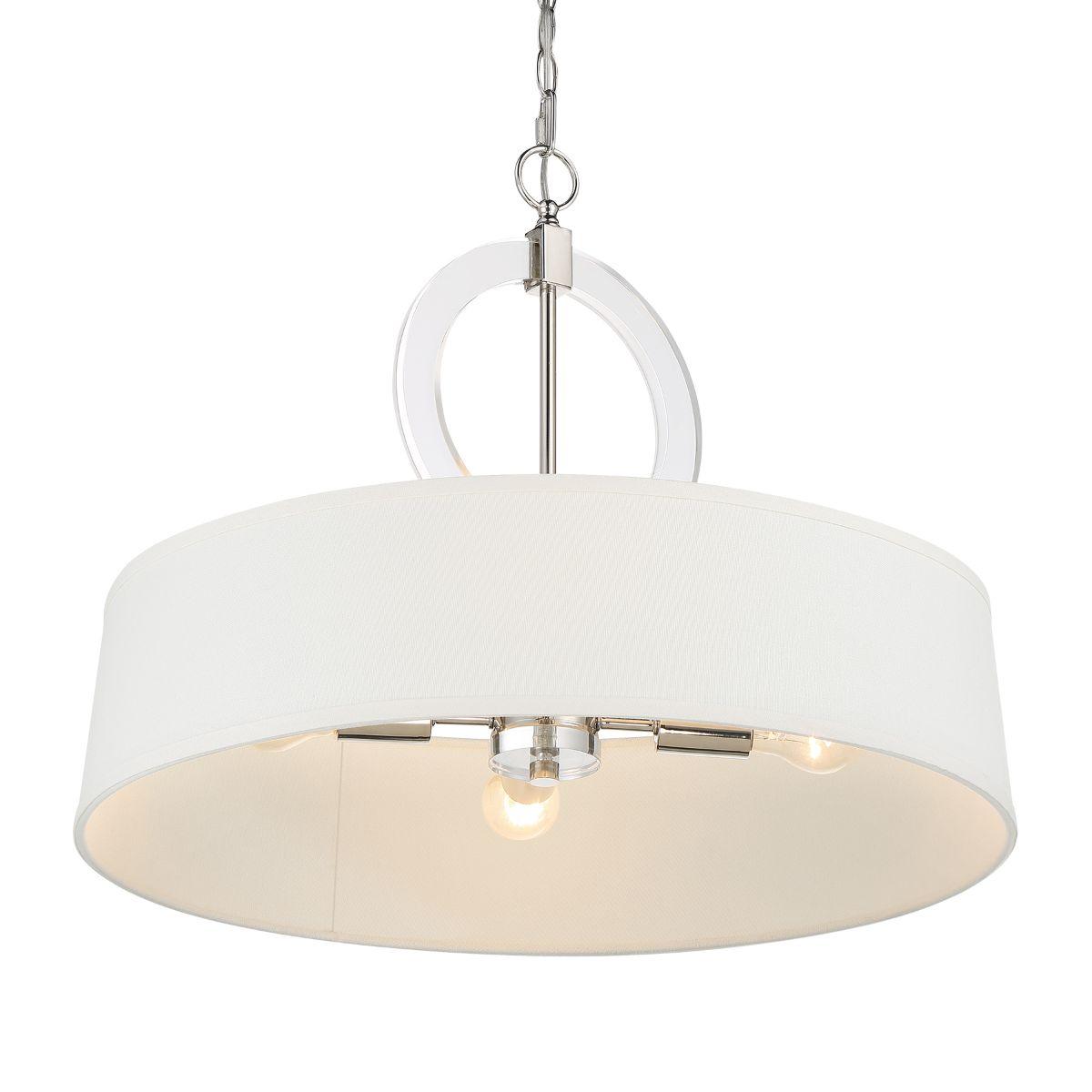 Cape Coral 24 in. 4 Lights Pendant Light Polished Nickel Finish - Bees Lighting
