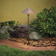 Hammered Roof Path Light, Textured Tannery Bronze - Bees Lighting