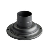 7 In. Aluminum Pier Mount Base Black finish - Bees Lighting