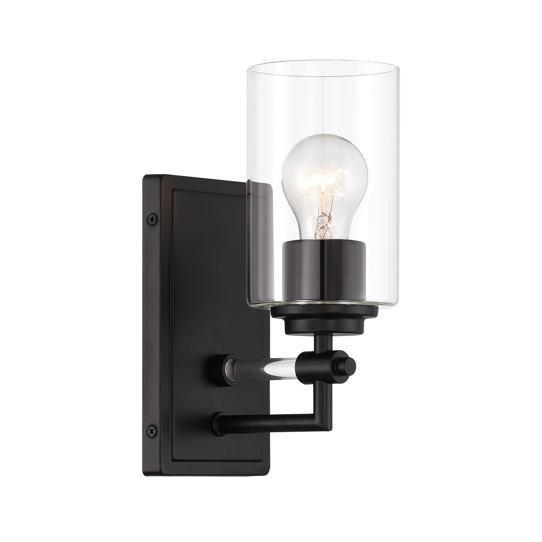 Binsley 11" 1 Light Wall Sconce Black Finish - Bees Lighting