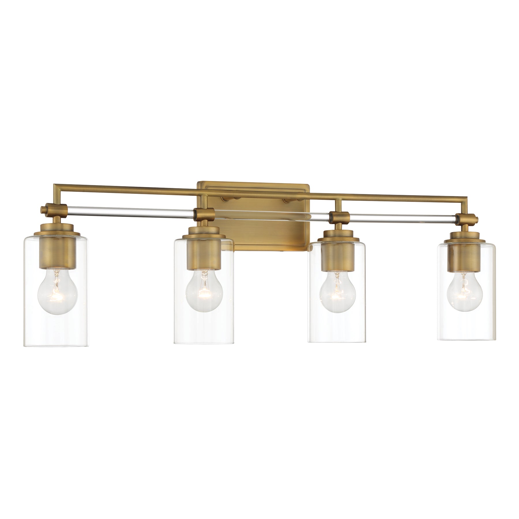 Binsley 32" 4 Lights Vanity Light Brass Finish - Bees Lighting