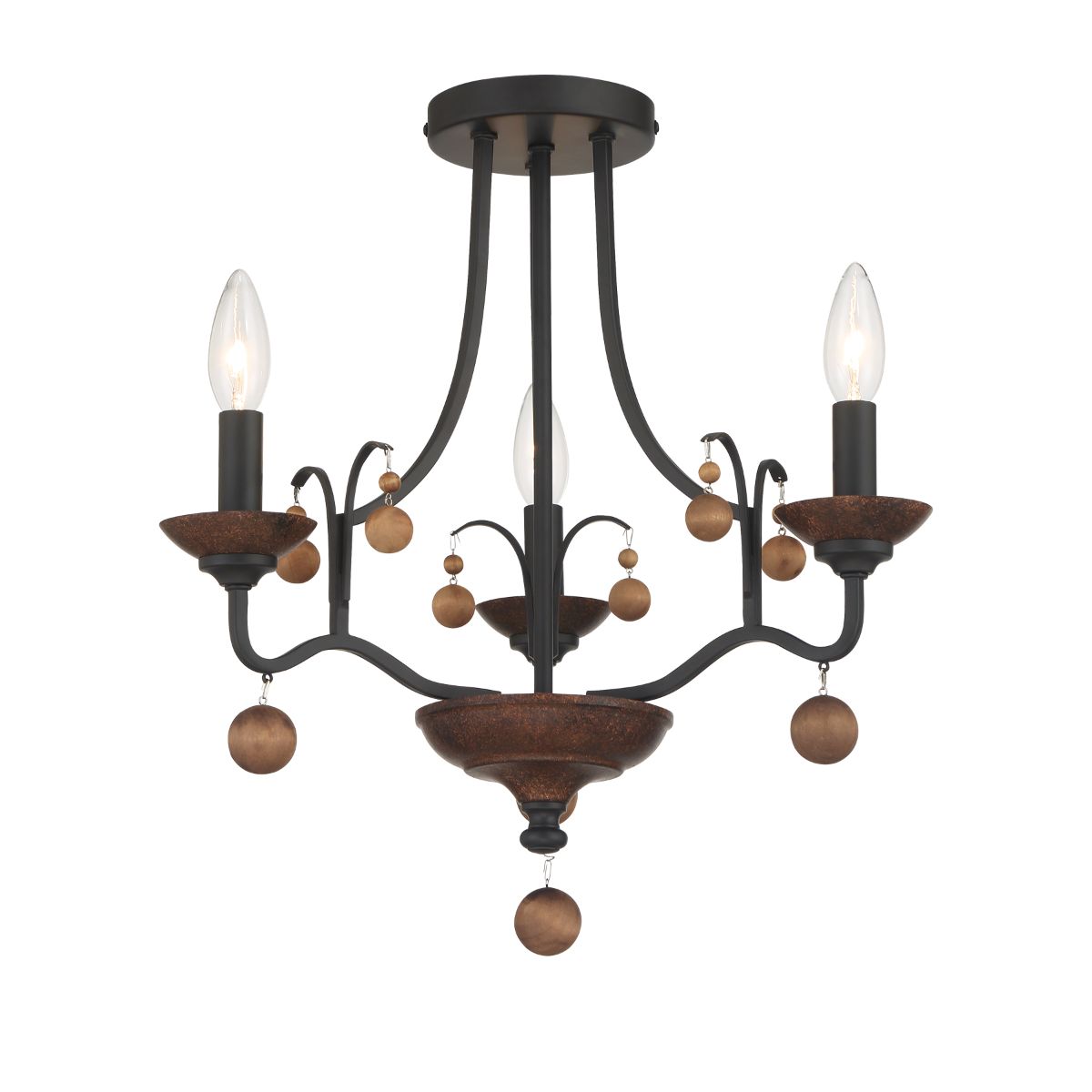 Colonial Charm Semi flush Mount Light