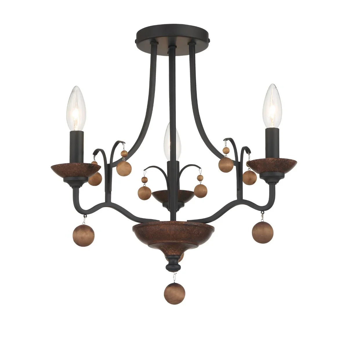 Colonial Charm Semi flush Mount Light - Bees Lighting