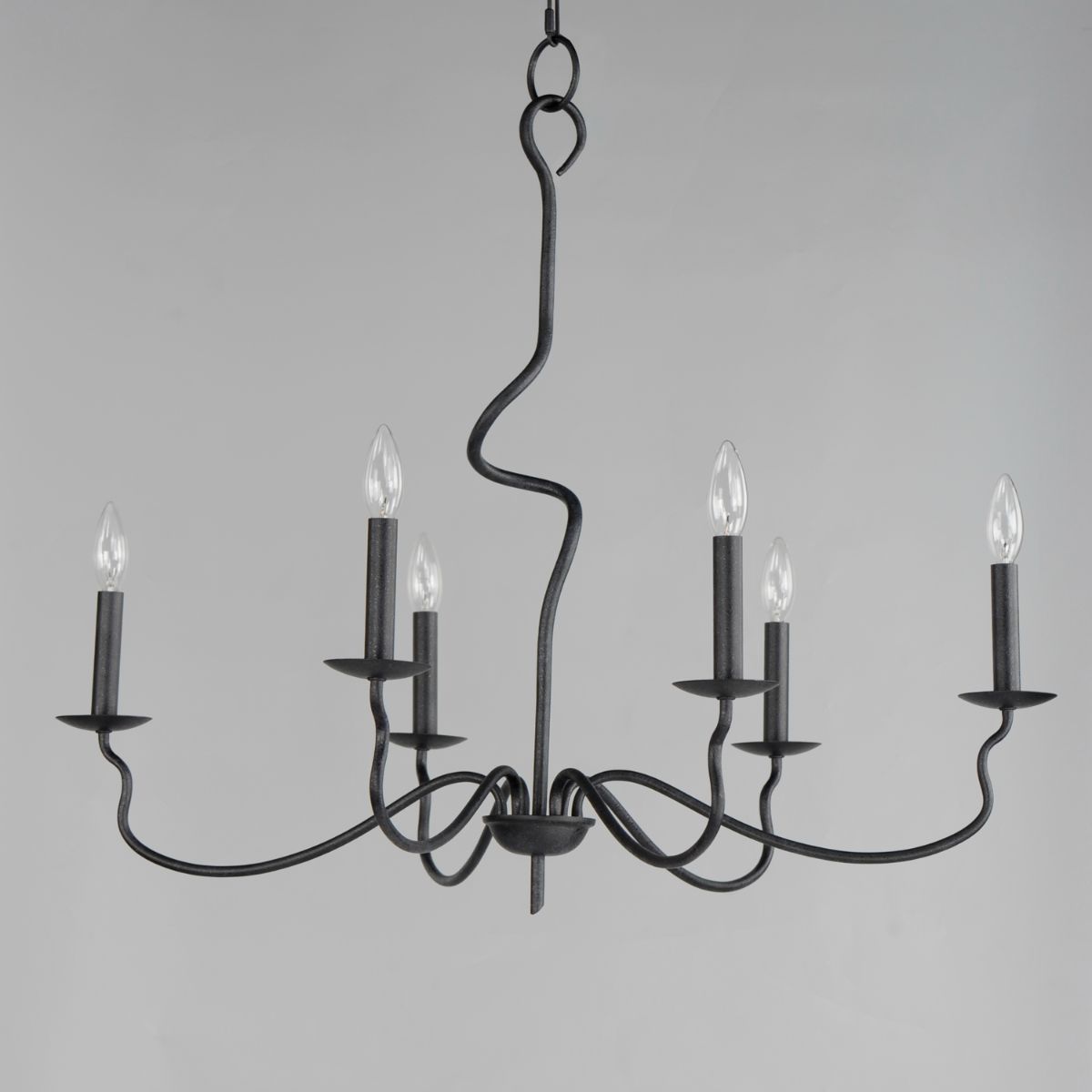 Padrona 33 in. 6 lights Chandelier Black Oxide finish - Bees Lighting