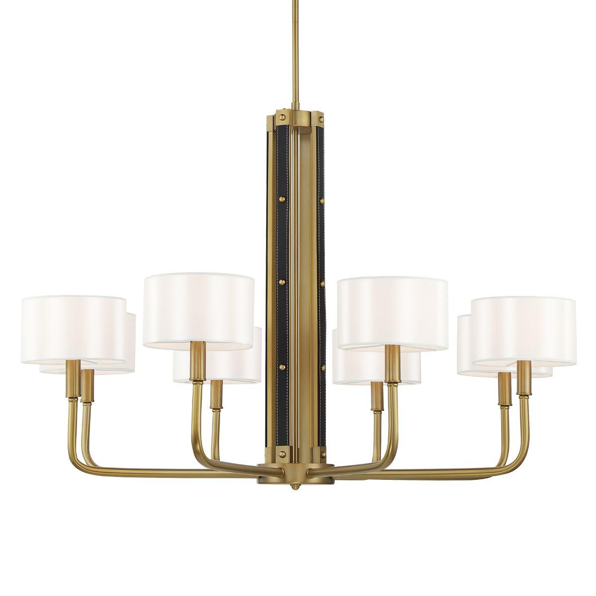 Chelsea 40 In. 8 Lights Chandelier Brass Finish - Bees Lighting