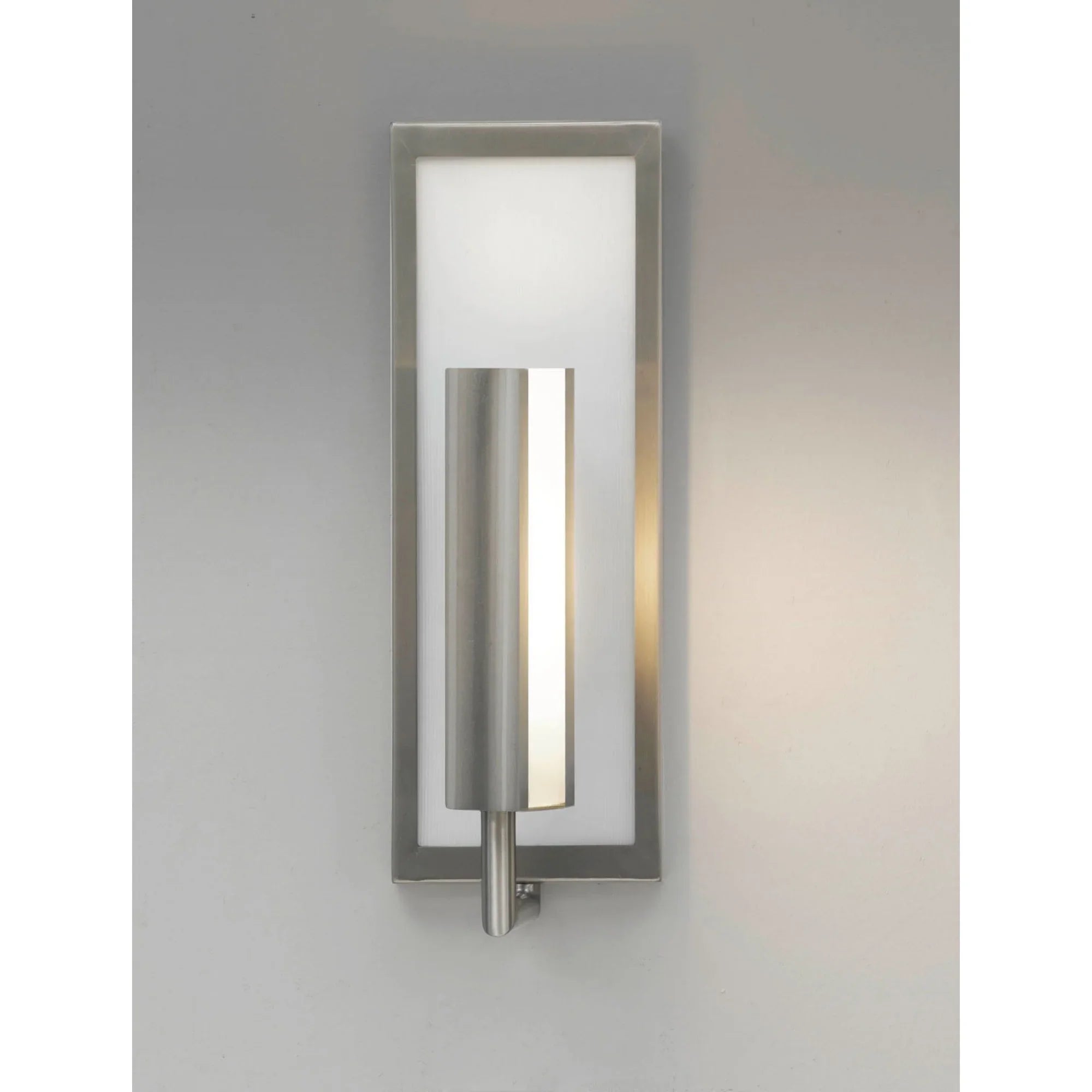Mila 15" Wall Sconce, Brushed Steel Finish - Bees Lighting