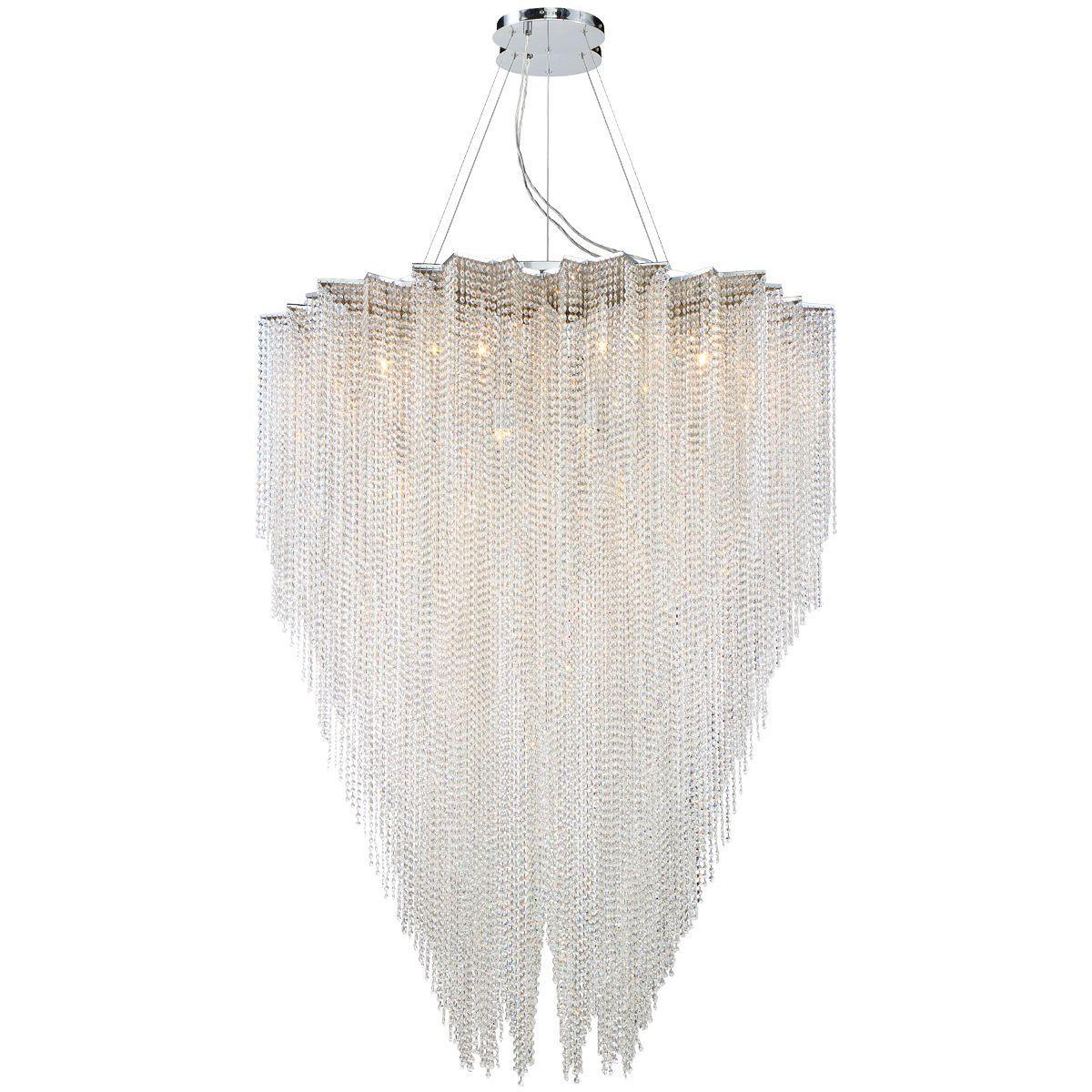 Cohen 49 in. 12 Lights Chandelier Chrome finish - Bees Lighting