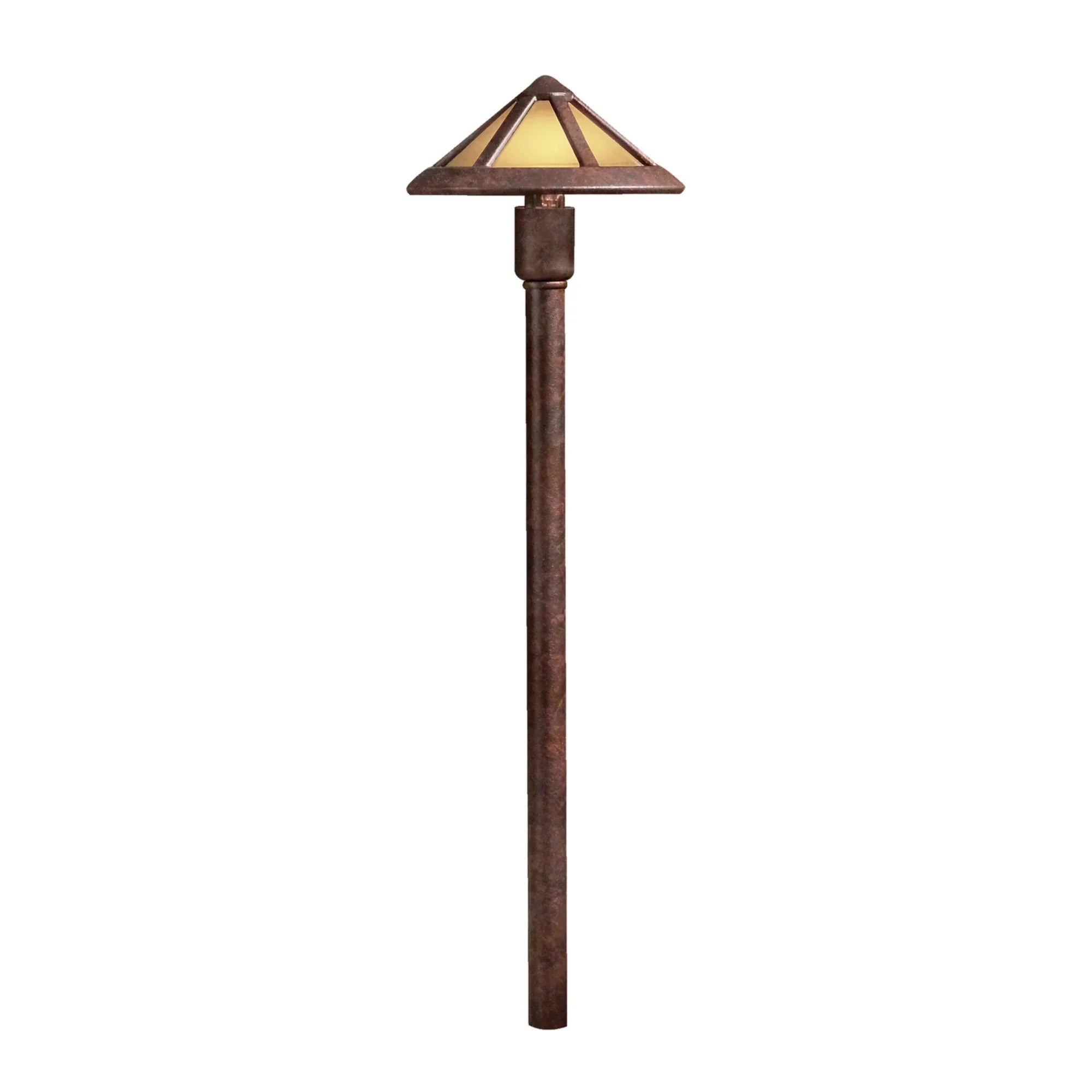 Mica Mission Path Light, Textured Tannery Bronze - Bees Lighting