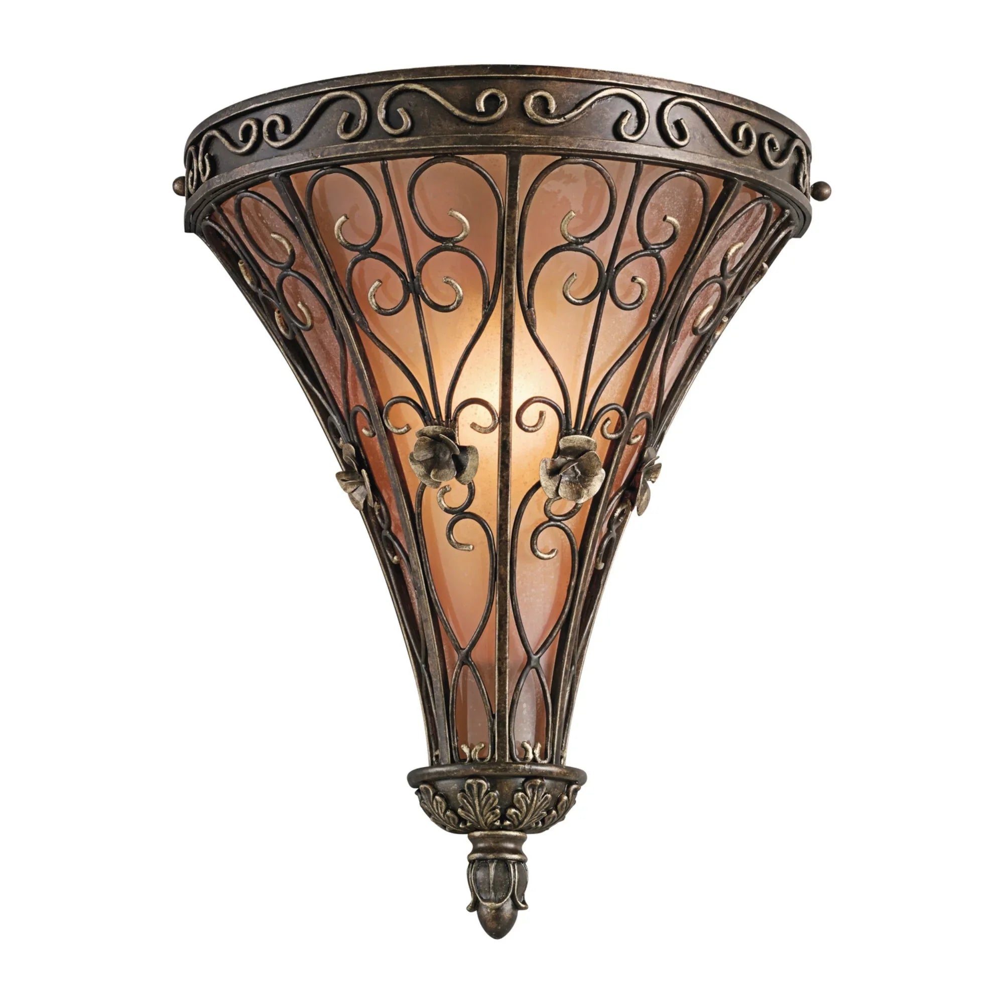 Marchesa 15" Wall Sconce, Terrene Bronze Finish - Bees Lighting