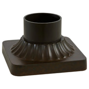 6" Pier Mount, Rust Finish - Bees Lighting