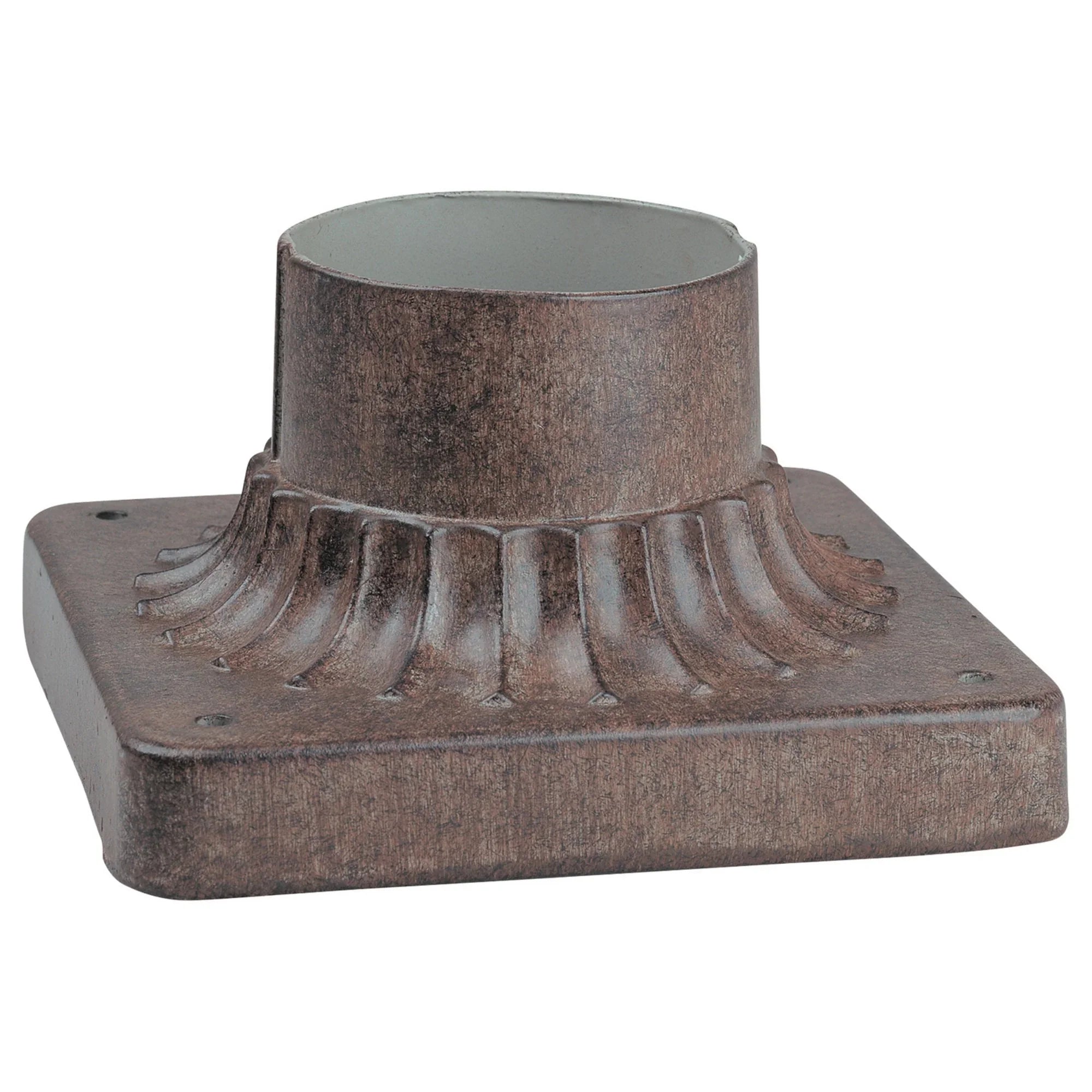 6" Pier Mount, Vintage Rust Finish - Bees Lighting