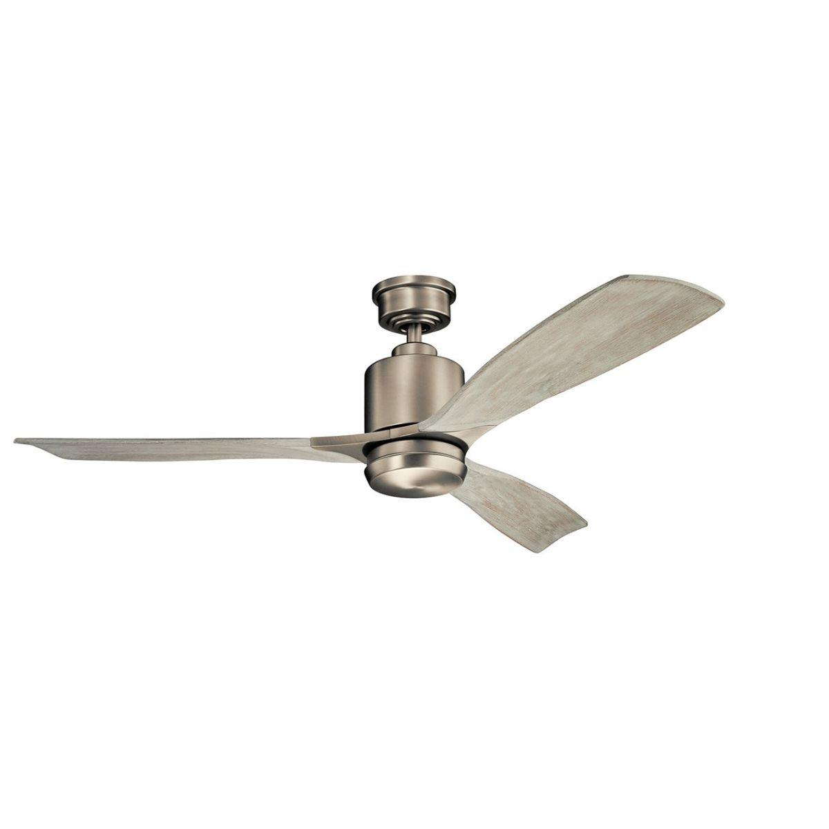 Ridley II 52 Inch Antique Pewter Indoor LED Ceiling Fan with Wall Control - Bees Lighting
