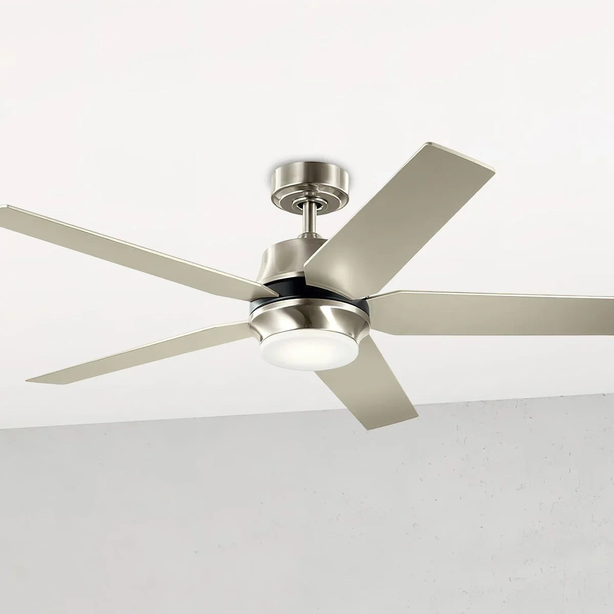 Maeve 52 Inch Brushed Stainless Steel LED Indoor Ceiling Fan with Remote - Bees Lighting