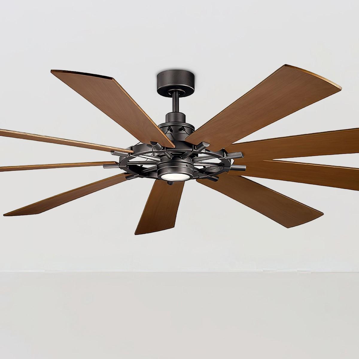 Kichler 300285AVI: Gentry XL 85" Anvil Iron Large Ceiling Fan