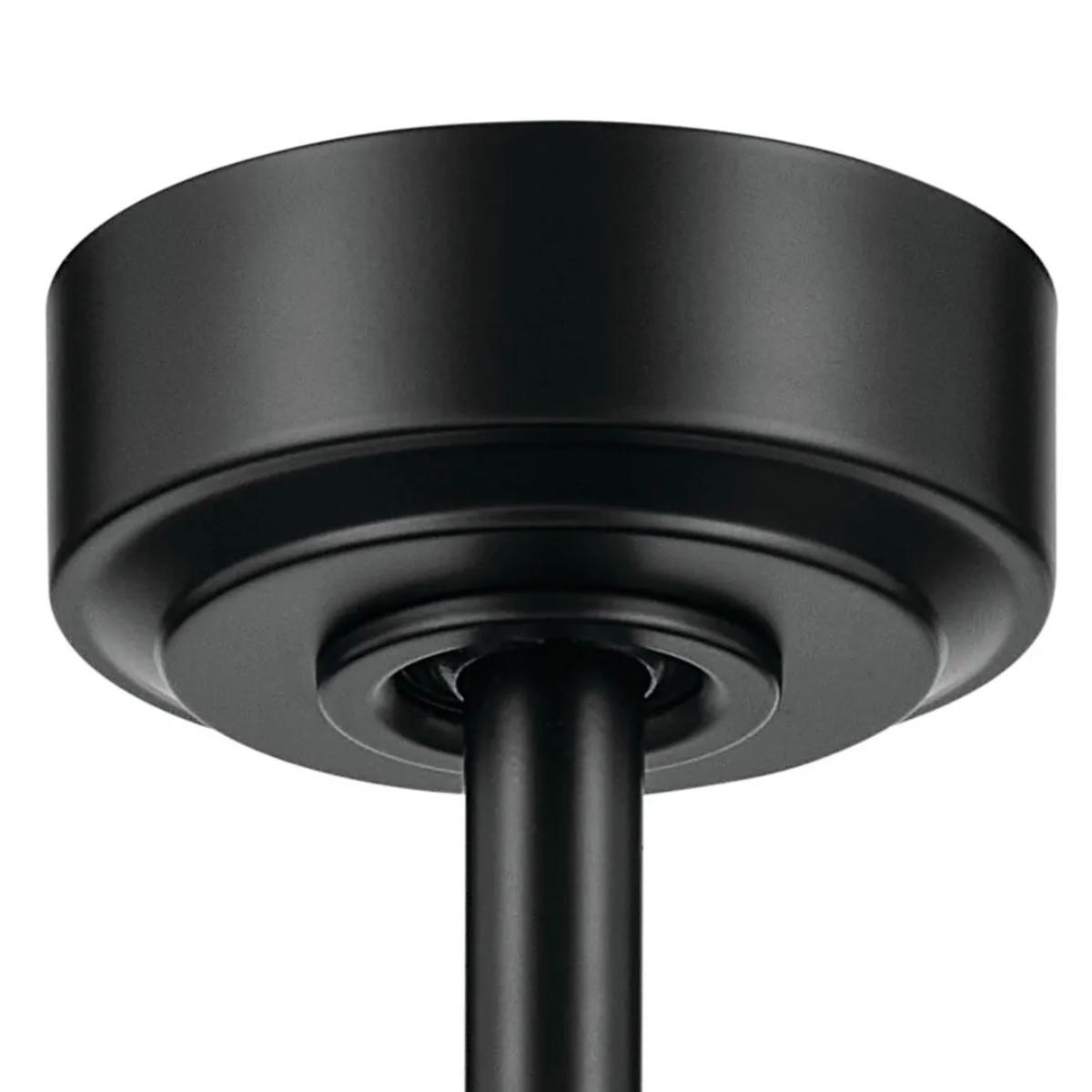 Spyn Lite 52 Inch Ceiling Fan with Pull Chain, Satin Black with Silver Gray Blades - Bees Lighting