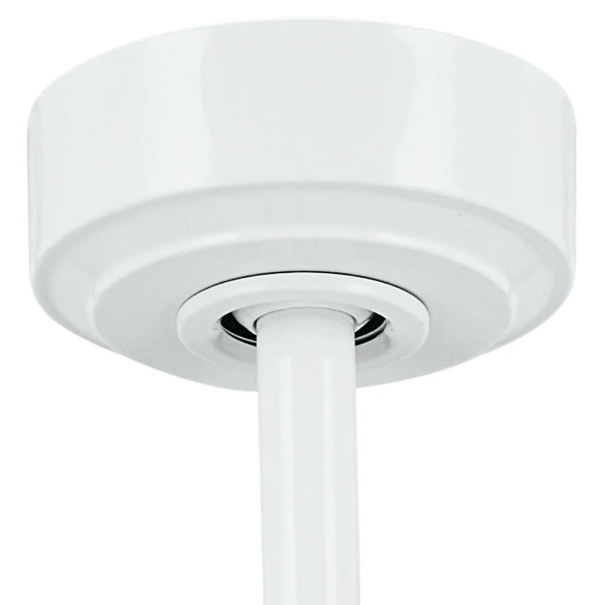 Spyn Lite 52 Inch Ceiling Fan with Pull Chain, White with Silver Blades - Bees Lighting