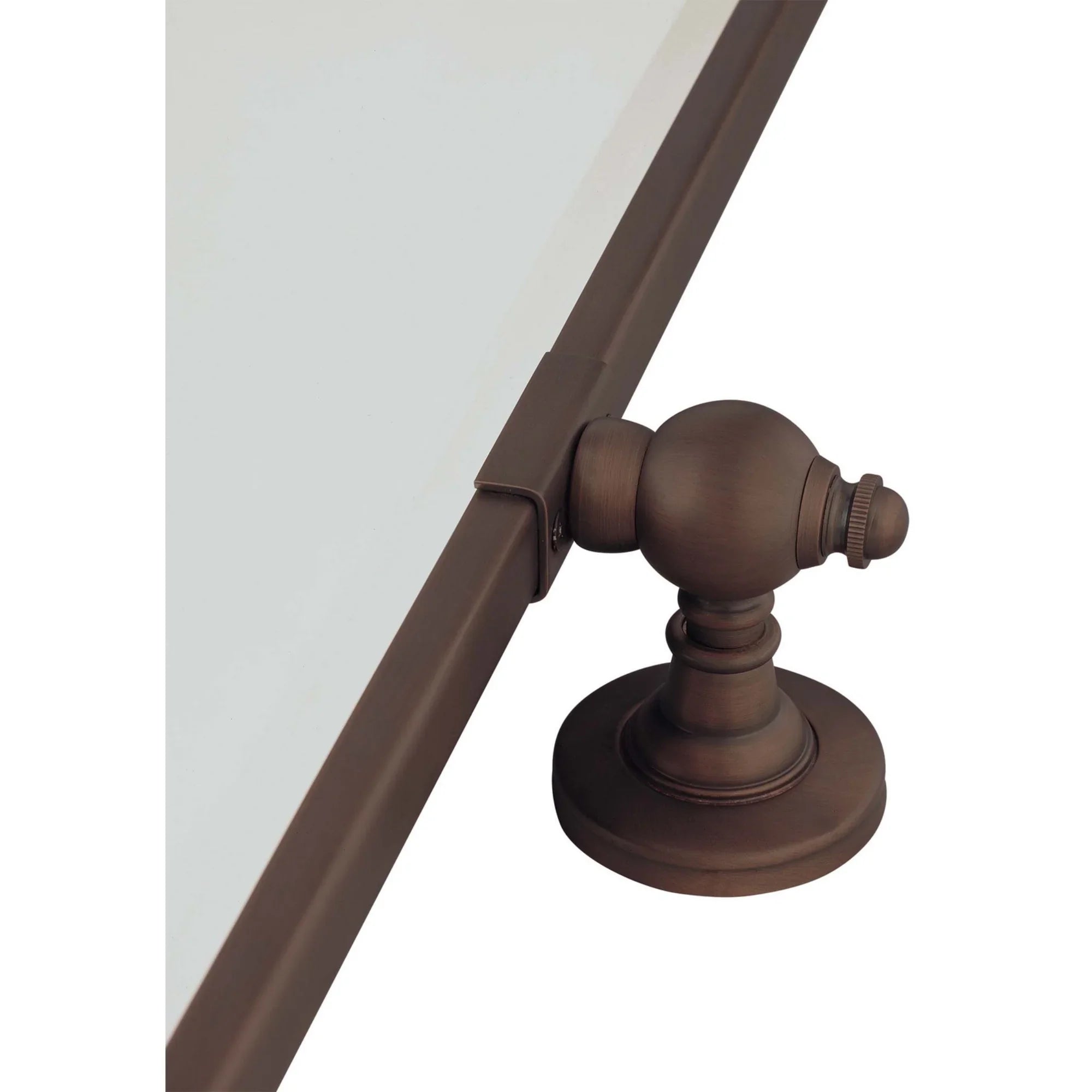 Pivoting Mirrors 24.25" x 23.5" Beveled Rectangle Mirror, Dark Brushed Bronze Finish - Bees Lighting