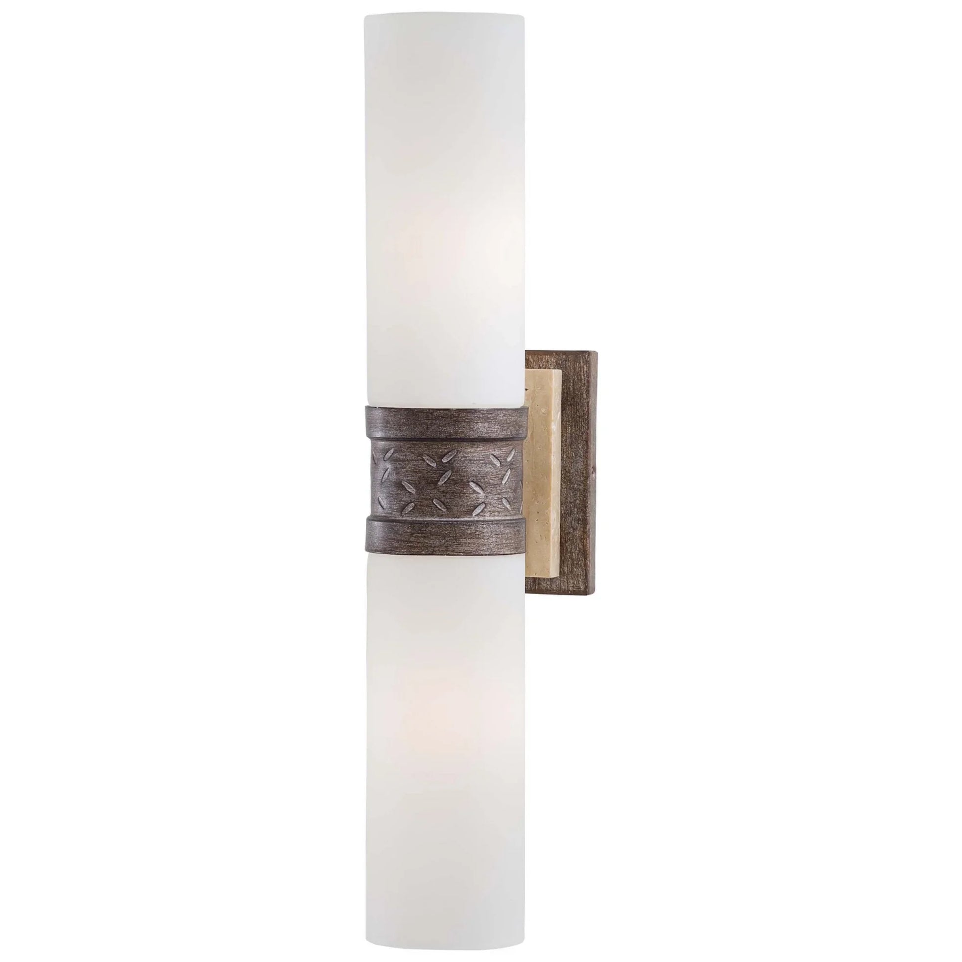 Compositions 19" 2-Light Wall Sconce, Aged Patina Iron Finish - Bees Lighting