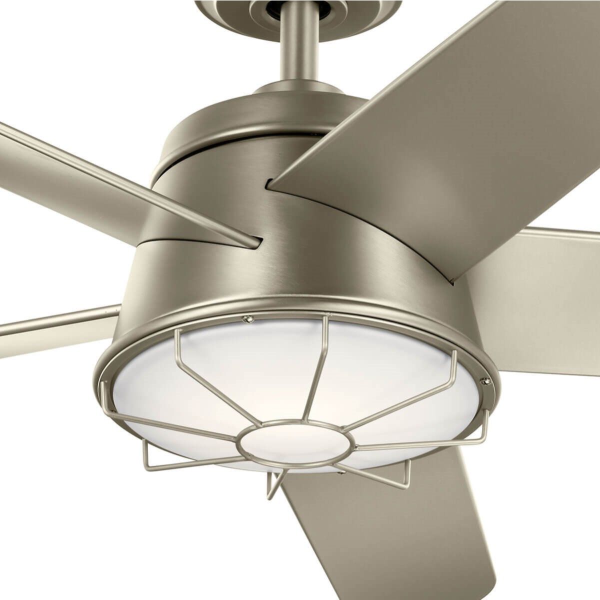 Daya 54 Inch Modern Caged Outdoor Ceiling Fan With Light And Remote - Bees Lighting
