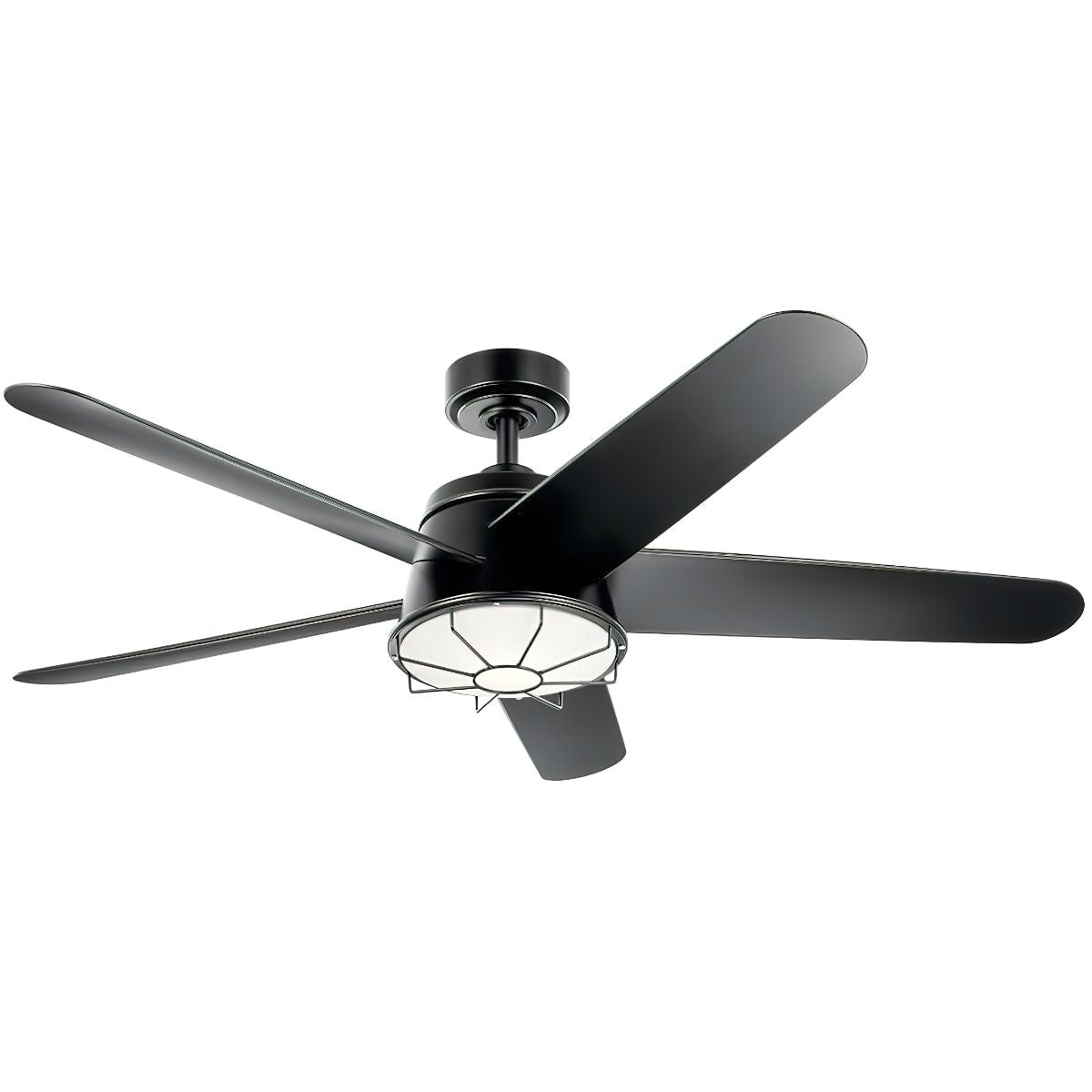 Daya 54 Inch Modern Caged Outdoor Ceiling Fan With Light And Remote - Bees Lighting