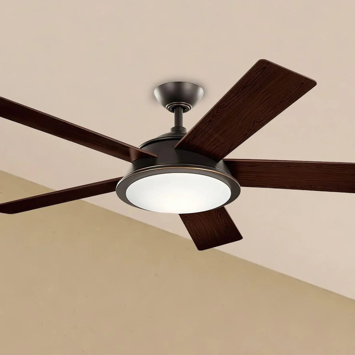 Verdi 56 Inch Olde Bronze LED Coastal Ceiling Fan with Remote - Bees Lighting