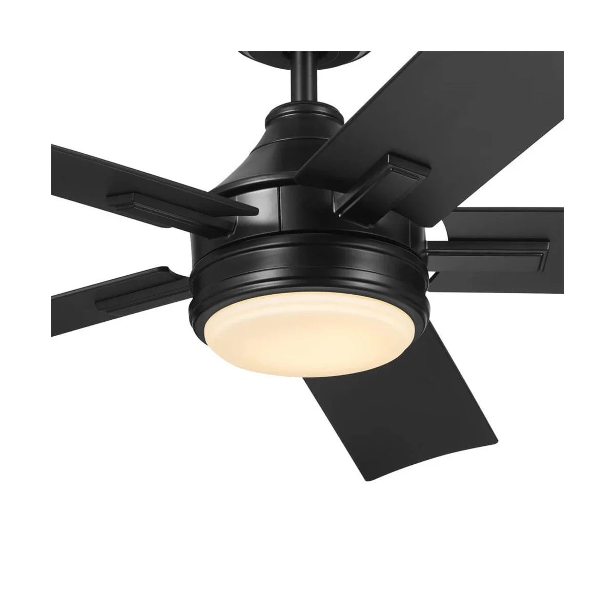 Tide Weather+ 52 Inch Satin Black LED Wet Rated Ceiling Fan with Remote - Bees Lighting