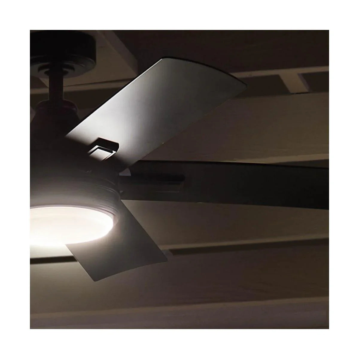 Tide Weather+ 52 Inch Satin Black LED Wet Rated Ceiling Fan with Remote - Bees Lighting