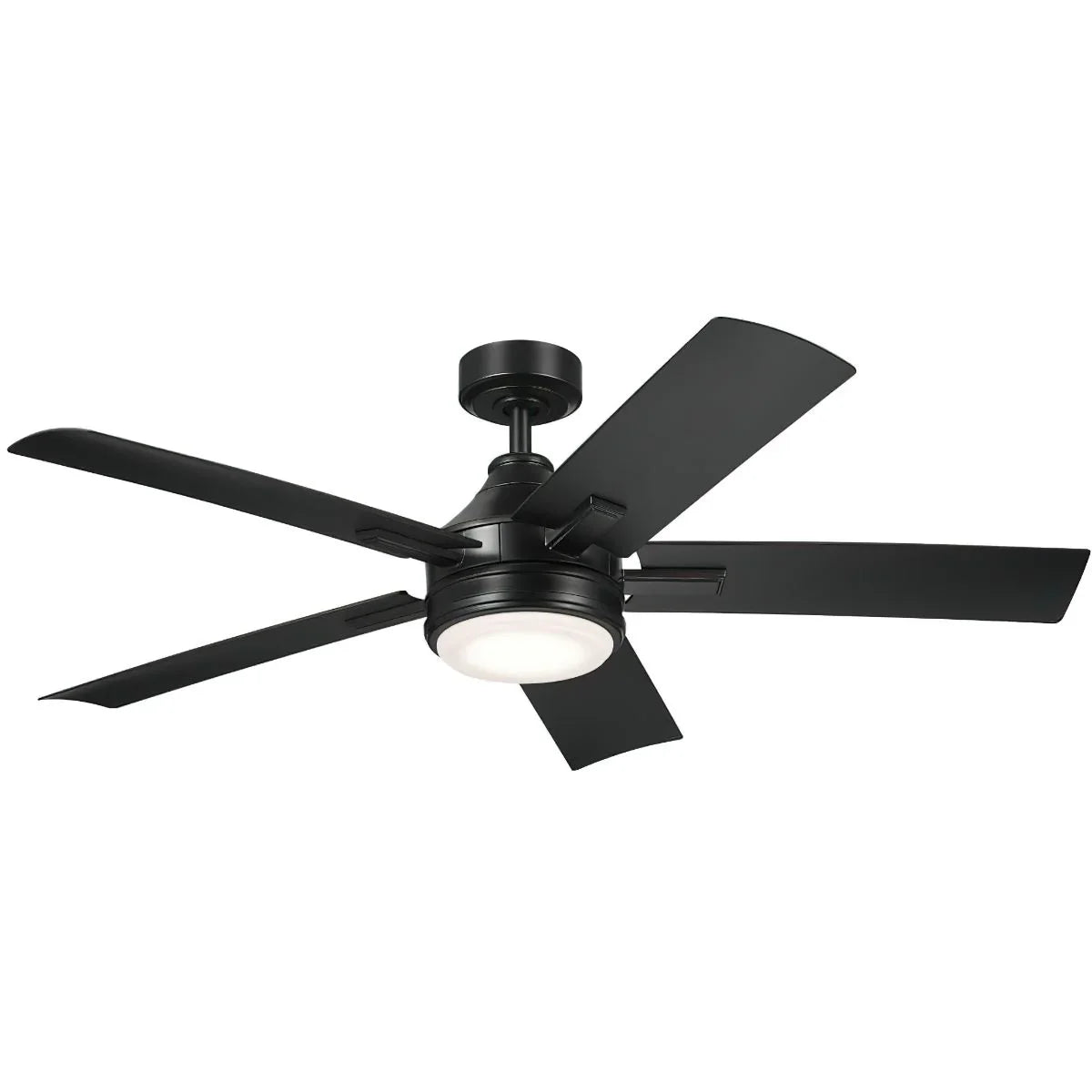 Tide Weather+ 52 Inch Satin Black LED Wet Rated Ceiling Fan with Remote - Bees Lighting