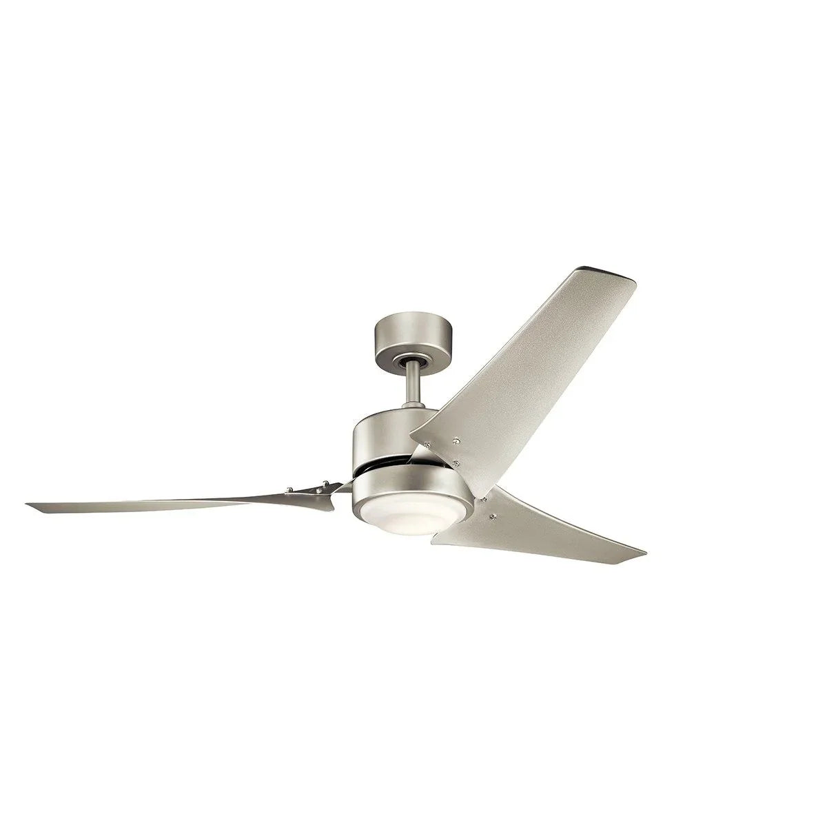 Rana 60 Inch Brushed Nickel LED Outdoor Ceiling Fan with Wall Control - Bees Lighting