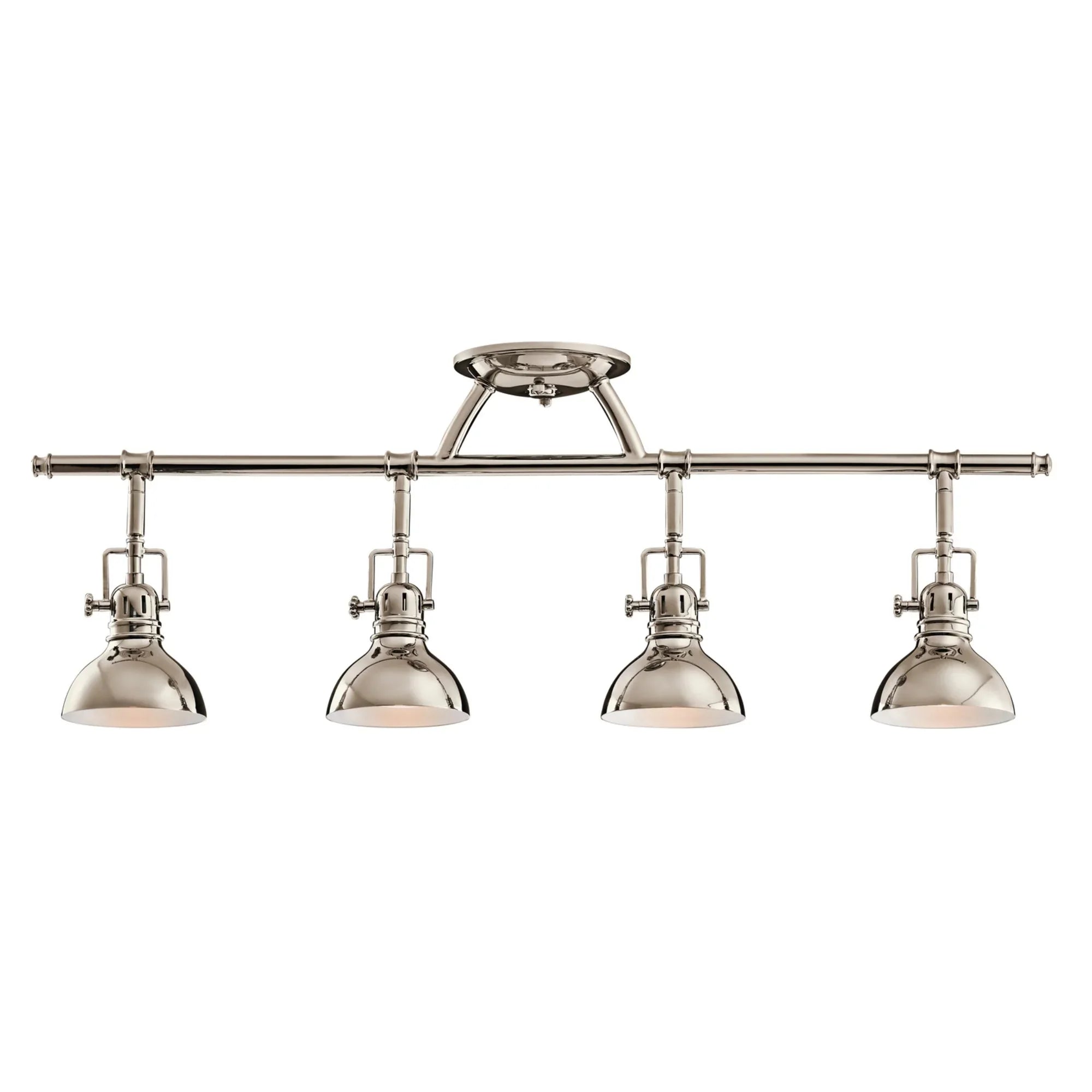 Hatteras Bay 31" 4-Light Fixed Rail Light, Polished Nickel Finish - Bees Lighting