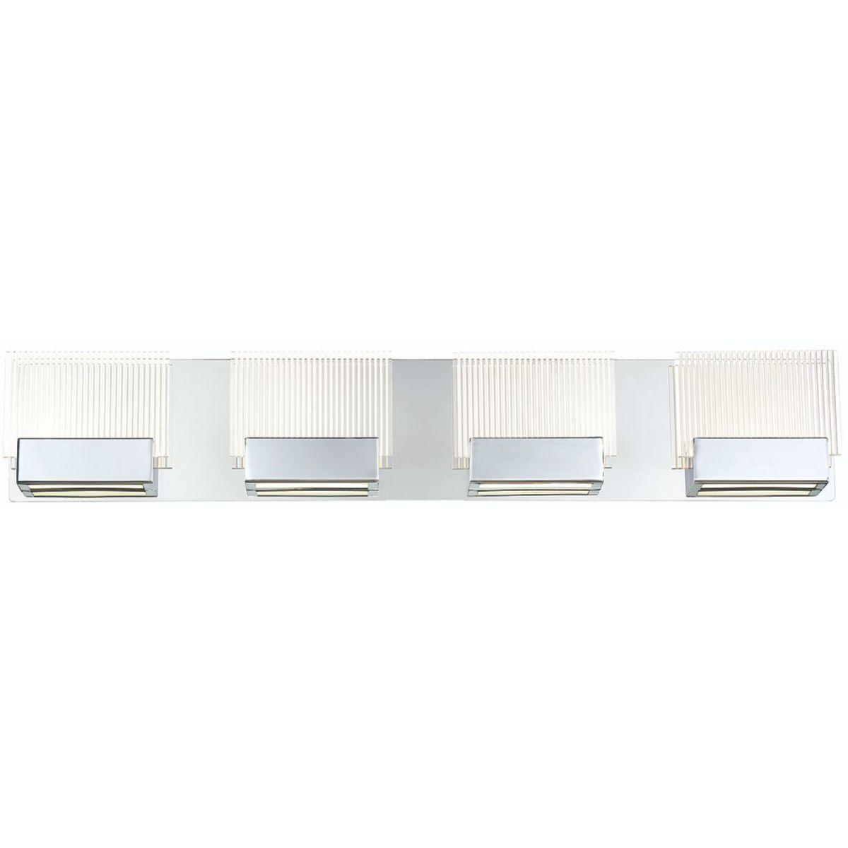 Sonic 30 in. 4 Lights LED Vanity Light Chrome Finish - Bees Lighting
