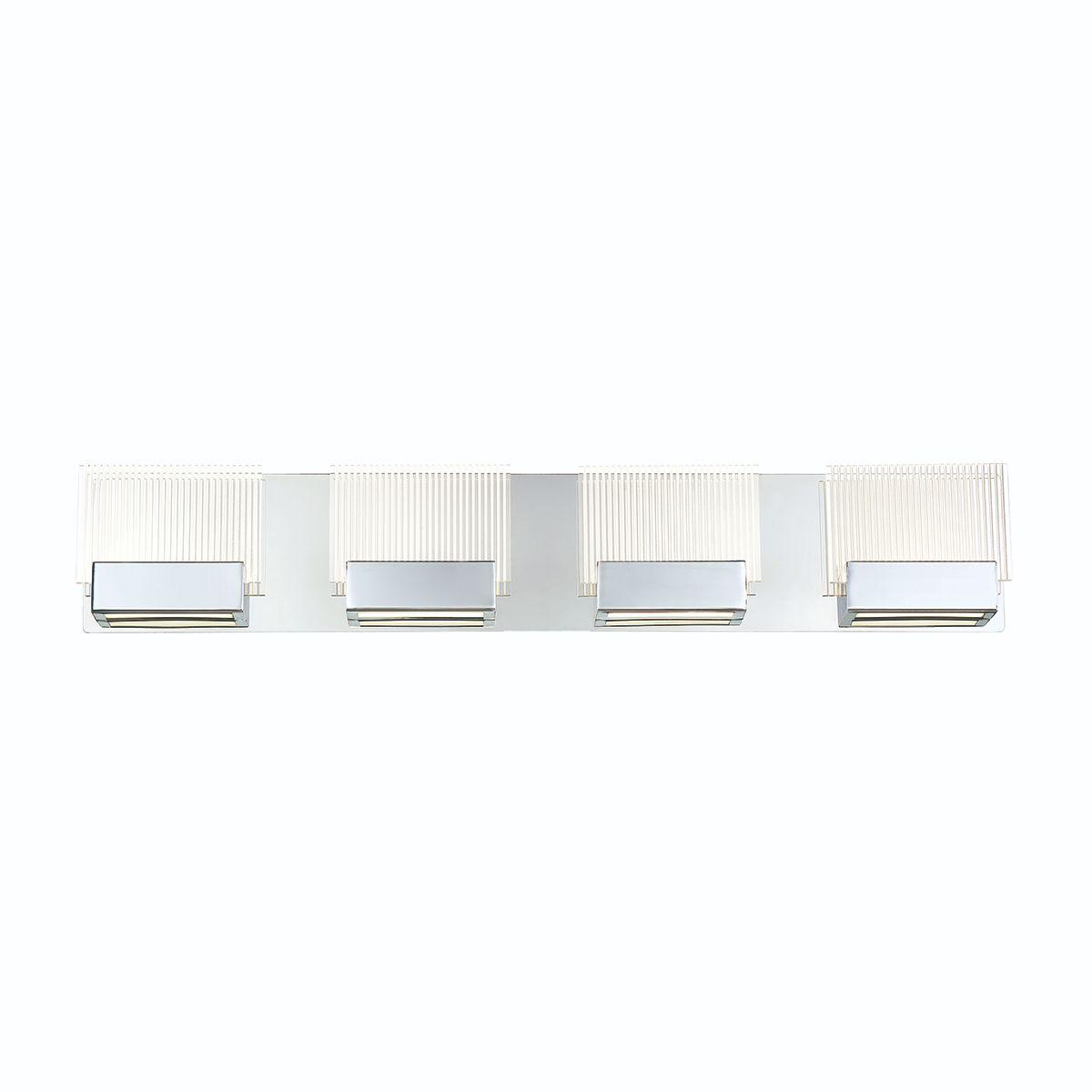 Sonic 30 in. 4 Lights LED Vanity Light Chrome Finish - Bees Lighting