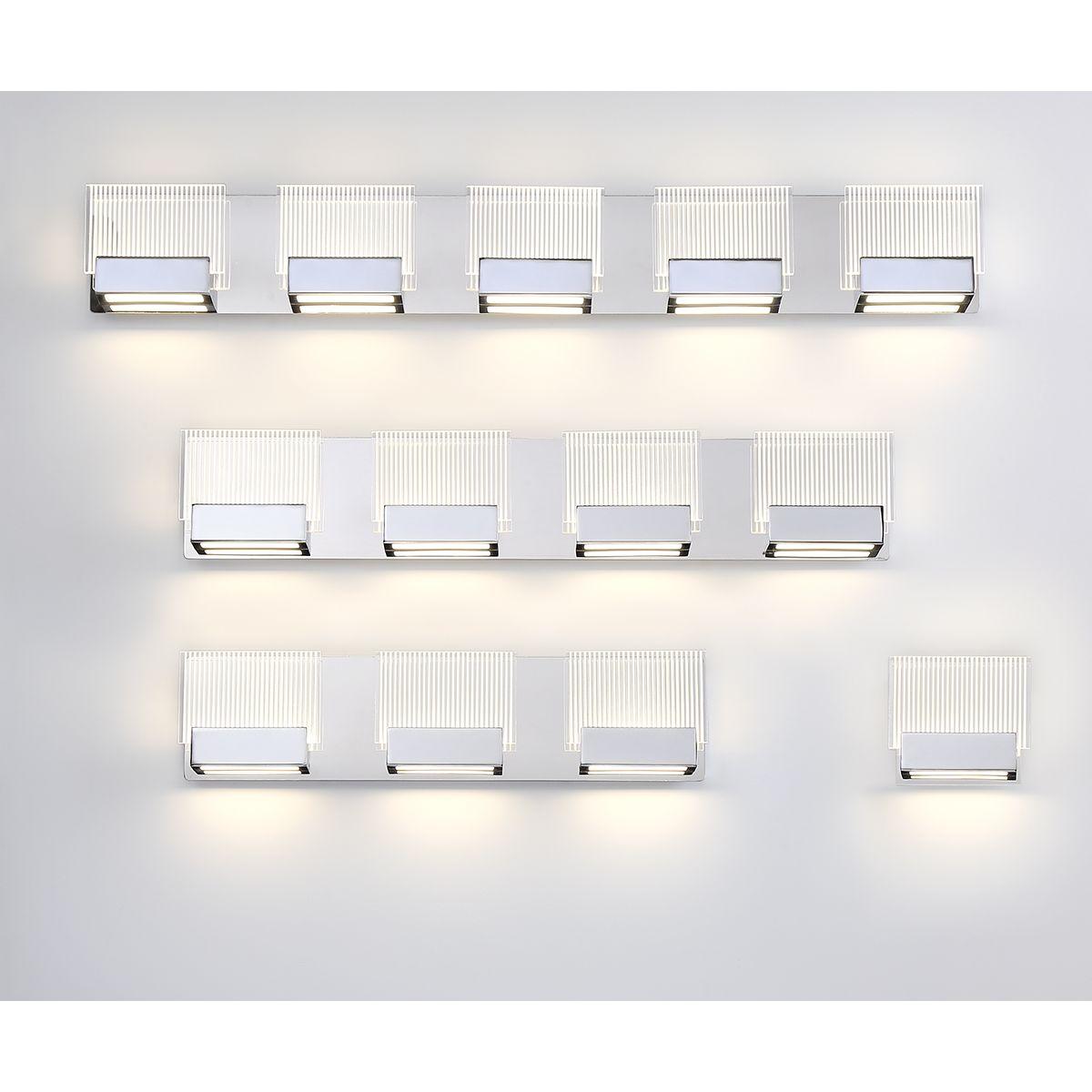 Sonic 30 in. 4 Lights LED Vanity Light Chrome Finish - Bees Lighting