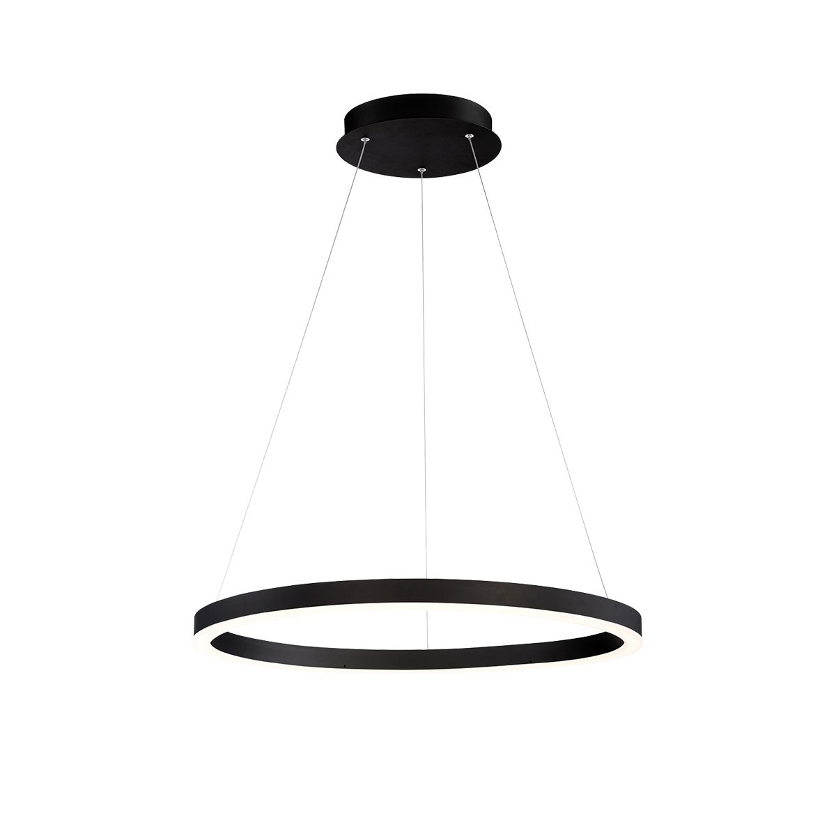 Spunto 28 in. LED Chandelier Black Finish - Bees Lighting