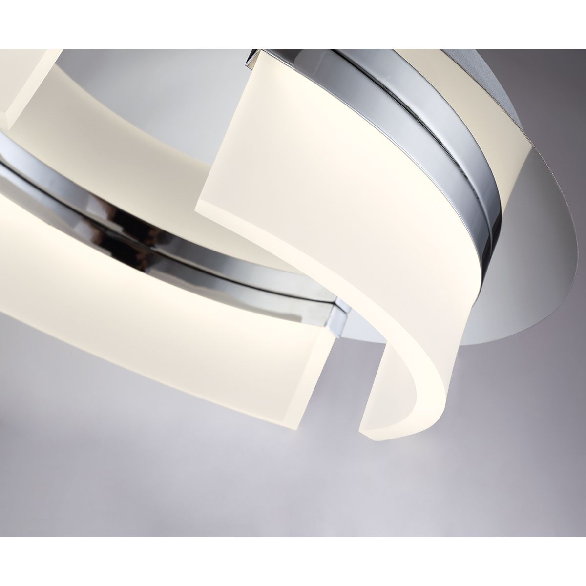 Bria 3 Lights 15 in. LED Flush Mount Light Chrome Finish - Bees Lighting