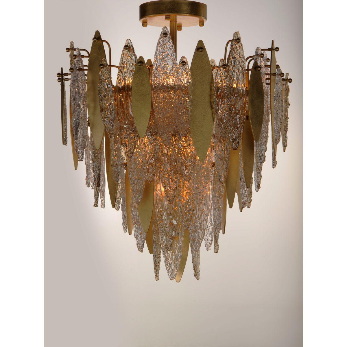 Majestic 29 in. Flush Mount Light Gold Finish - Bees Lighting