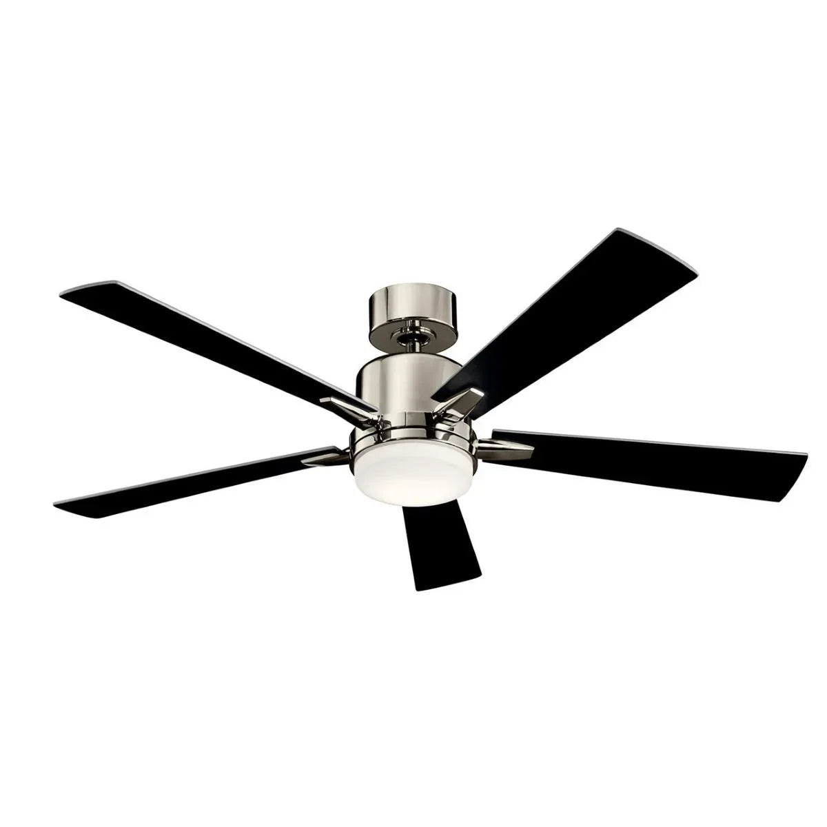 Lucian Elite 52 Inch Polished Nickel LED Ceiling Fan with Wall Control - Bees Lighting
