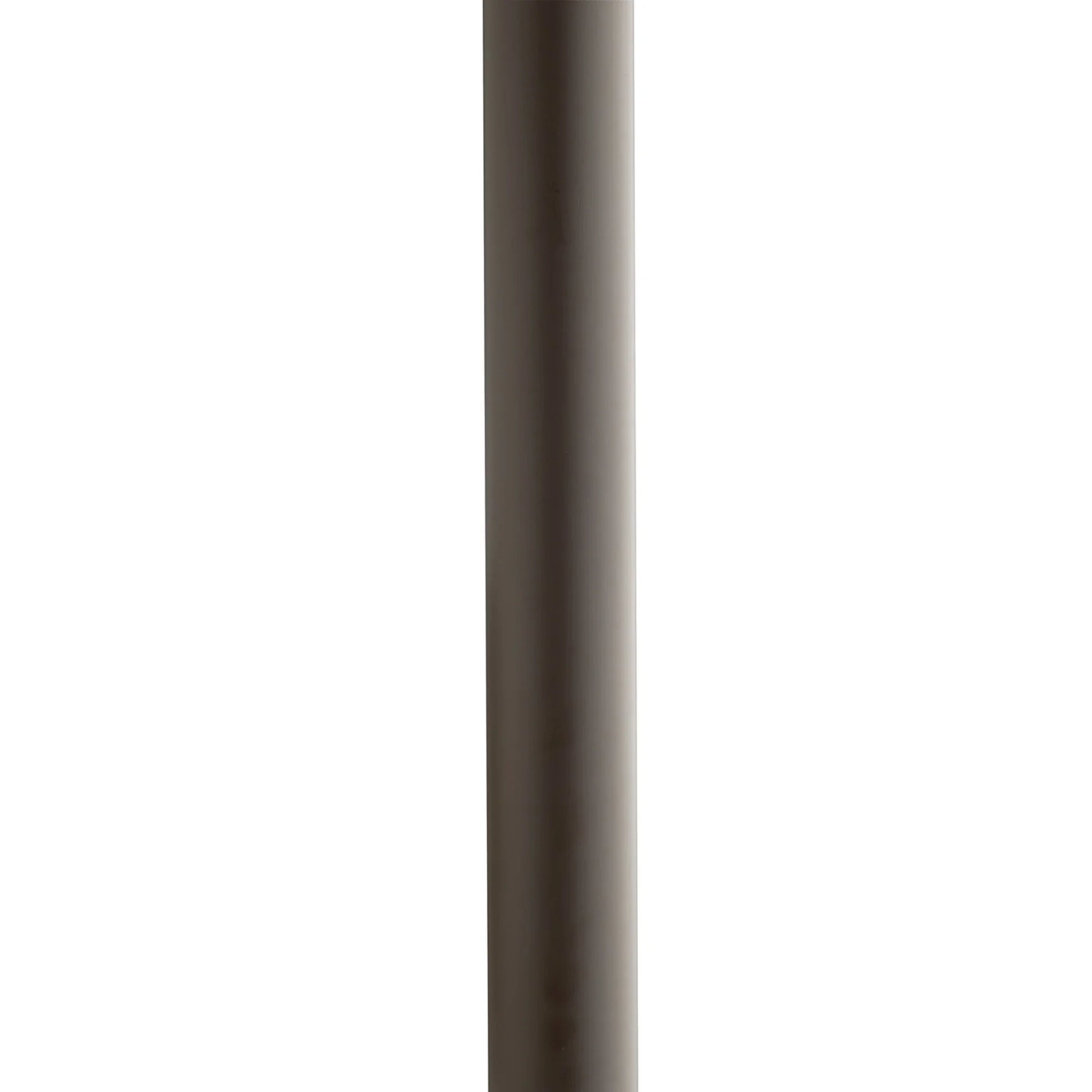 7 ft Light Post With Ladder Rest, Direct Burial, 3 in Round Aluminum Shaft, Bronze Finish - Bees Lighting